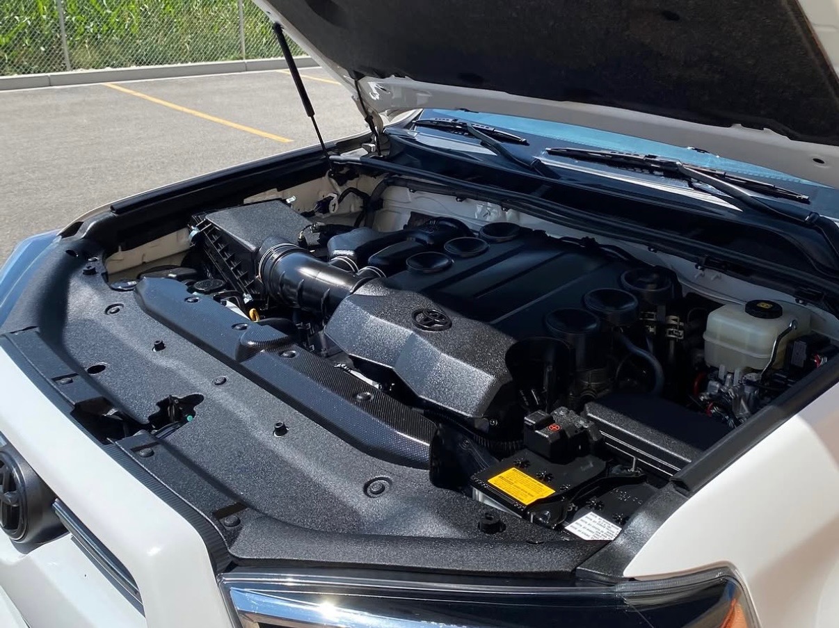 Engine bay after professional detailing Phoenix
