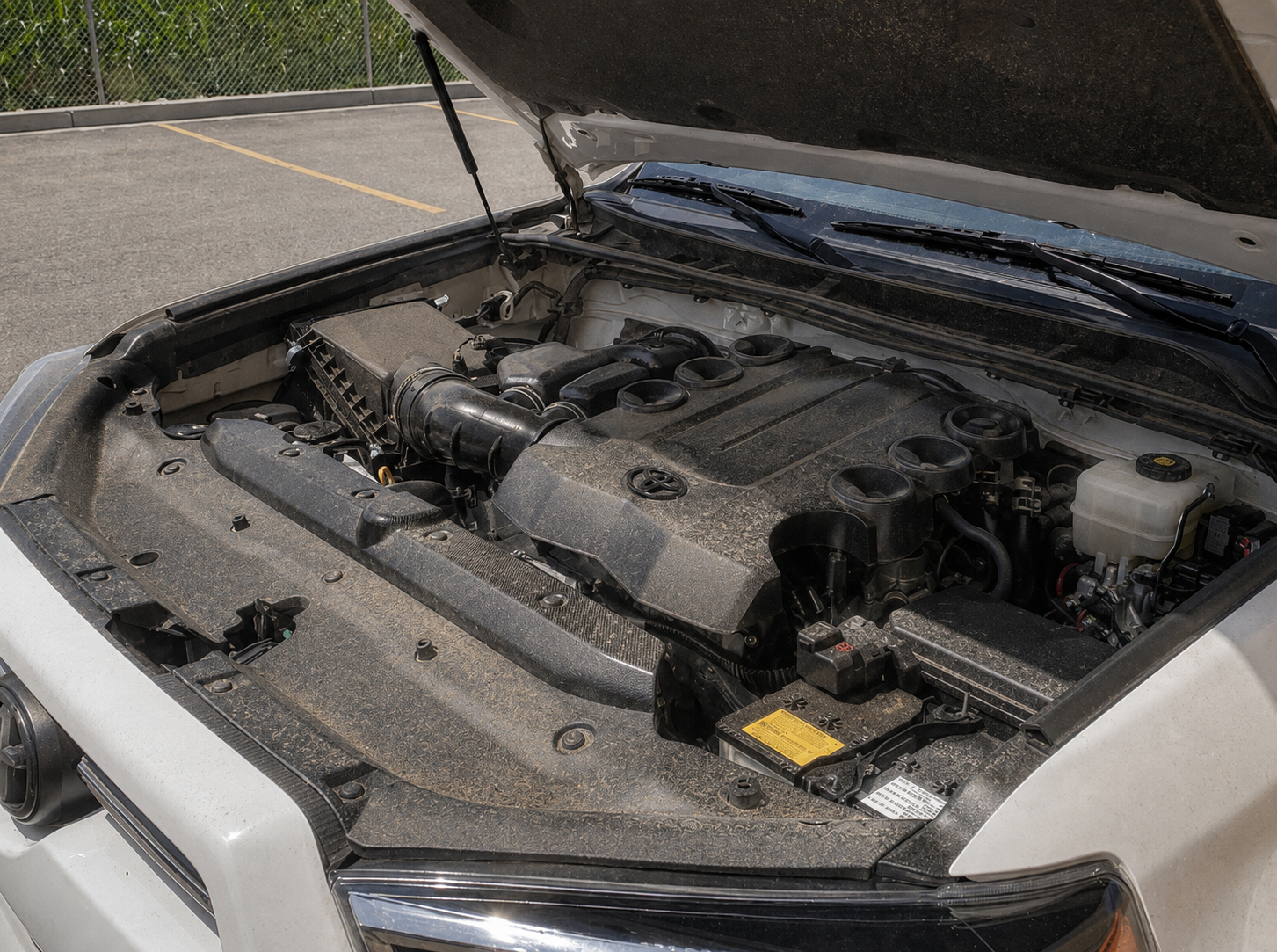 Engine bay before detailing Phoenix